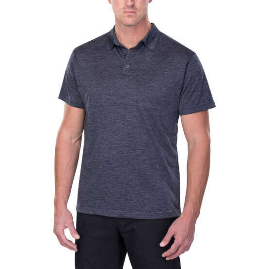 Vertx Assessor Polo Shirt in heather navy from front